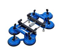 KATSU Tools Adjustable Tile Levelling Seamless Seam Setter with 6 x 123mm Vacuum Suction Cups Glass Lifter for Large Slabs of Granite Marble Joining and Aligning