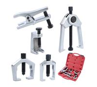 KATSU Tools Ball Joint Puller Separator Set 5 Pieces, Heavy Duty Tie Rod End Removal Tool 2 Arm Bearing Gear Puller Kit for Cars Vans Trucks Automotive Repair with Carry Case, Model 450713