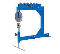 KATSU Tools Bench Mounted English Wheel 400mm Throat Depth, Forms Up to 16Ga/1.5mm Mild Steel, Compact Wheeling Metalworking Machine, Model 165217