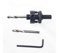 KATSU Tools Bi-Metal Hole Saw Arbor Adapter 32-152mm - Hex Shank Mandrel with 2PCS HSS Pilot Drill Bits, Core Drill Holder for Wood, Metal & Plastic, Model 122296