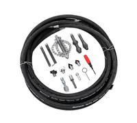 KATSU Tools Blockage Removal Kit 10mm x 10M, Drain Cleaning Cable Drill Attachments, Multi Descaling Cutters and Drain Chain, for Sink, Toilet, Drain Unblocking 318724