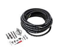 KATSU Tools Blockage Removal Kit 13mm x 20M, Drain Cleaning Cable Drill Attachments, Multi Descaling Cutters and Drain Chain, for Sink, Toilet, Drain Unblocking 318735