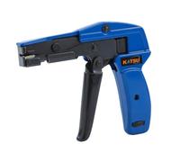 KATSU Tools Cable Tie Gun All Steel Heavy Duty Professional Tensioner and Cutter Tool with Automatic Flush Cut-Off for Plastic Nylon Ties 417513