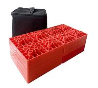 KATSU Tools Caravan Levelling Blocks 10PCs Pack Heavy Duty Ideal for Leveling Single and Dual Wheels, Camper Levellers, Motorhome, Hydraulic Jacks, Stabilizer Jacks, Packed in Storage Bag 161926
