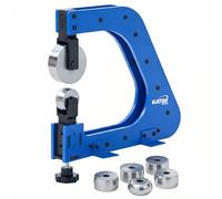 KATSU Tools Compact Bench Mounted English Wheel 7.5" 190mm Throat Depth, Form up to 18Ga/1.2mm Mild Steel, Wheeling Metal Working Machine, Model 165216