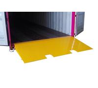 KATSU Tools Container Ramp - 7000 kg Max Load - 2200x1220x150mm - Yellow Carbon Steel