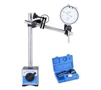 KATSU Tools Dial Indicator with Magnetic Base 0-1.0" Tester Gauge 0.001" Precision, Fine Adjustment, Professional Measuring ToolKit in Storage Case 401112