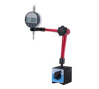 KATSU Tools Dial Indicator with Magnetic Base 0-10mm 0.01mm Precision DTI Gauge Measuring Tool Set with Flexible Arm Stand for Engineering Automotive Workshop & DIY, Model 401127
