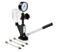 KATSU Tools Diesel Injector Nozzle Pressure Tester 0-600 Bar / 0-8700 PSI - Fuel Injector Pop Tester Kit with Dual Scale Gauge, Hand Pump & Transparent Reservoir for Diesel Engines, Model 449949