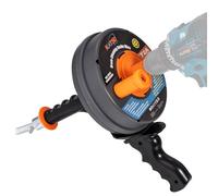KATSU Tools Drum Auger Plumbing Snake Wire 6.35mm x 7.5m, Use Manually or Drill Powered, Drain Clog Unblocker Auger, for Kitchen Sink, Bathtub and Drainage Pipe 318712