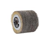 KATSU Tools Drum Sander Wire Brush Brass Coated Steel 120mm 0.15mm Wire Diameter Angle Grinder Burnisher Polisher Replacement SP10009342