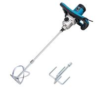 KATSU Tools Electric Paddle Mixer 1400W - Professional Portable Plaster Mixer, Dual Gear Mechanic System, 6 Variable Speed, Extra Stirrer, for Mixing Paint Cement Concrete Mortar