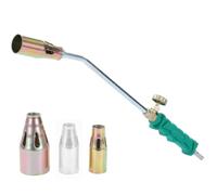 KATSU Tools Gas Torch Weed Burner with 3 Nozzles Flame Thrower Blowtorch