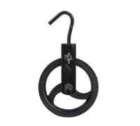 KATSU Tools Gin Wheel 180mm with Swivel Hook Hand Wheel Rope Pulley Block Scaffolding Lifting Crane 182125