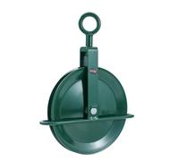 KATSU Tools Gin Wheel Scaffolding Roofing Pulley 300mm with Swivel Eyebolt Rope Pulley Block Lifting Crane 182132