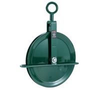 KATSU Tools Gin Wheel Scaffolding Roofing Pulley 350mm with Swivel Eyebolt Rope Pulley Block Lifting Crane 182133