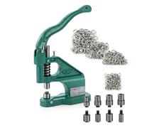 KATSU Tools Hand Press Grommet Machine 4 Dies 6/10/12/14mm and 400 Eyelets