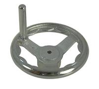 KATSU Tools Hand Wheel 12", Cast Iron Handwheel with Revolving Handle for Woodworking Machine, Tailstock, Welding Machine, Milling Machine, Lathe Machinery Replacement Parts 40229112