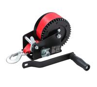 KATSU Tools Hand Winch 1200lbs 544kg Capacity with 10m Polyester Strap, Heavy Duty Manual Boat Trailer Winch for Car Caravan Marine Truck SUV Emergency Recovery 325921
