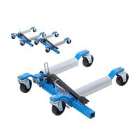 KATSU Tools Heavy Duty Car Wheel Skates Dollies Set of 2, Each Capacity 680kg, Max. 30cm Tyre Width, Aluminum Alloy Roller, Vehicle Positioning Jack Tyre Lift Trolley
