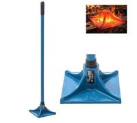 KATSU Tools Heavy-Duty Contractors Tamper - 200 x 200mm Forged Cast Iron Square Head, Ground Compactor for Tamping, Leveling Soil, Gravel, Asphalt, Paving, 167336