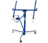 KATSU Tools Heavy Duty Drywall Panel Lifter 11FT - 68 KG Lifting Capacity | Lifting Up to 325 cm, Foldable Plasterboard Panel Hoist Jack Construction Tool with Wheels, Model 181012