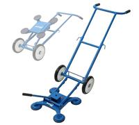 KATSU Tools Heavy Duty Tile Slabs Carrier Trolley Cart with 4 x 5 Inch Suction Cups, Max Load 60kg, Extendable Handle, for Carrying Large Panels, Model 347150