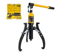 KATSU Tools Integral-Unit Hydraulic Gear Puller 10 Ton, 2 or 3 Jaw Manual Hydraulic Bearing Puller, Pulley Gear Wheel Motor Hub Remover, Forged Steel Jaw Puller for Garage Workshop, 450571