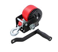 KATSU Tools Manual Hand Winch 600lbs 270kg Capacity with 6m Polyester Webbing Strap for Boat Trailer Caravan Marine 325920