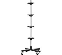 KATSU Tools Mobile Tyre Stand, Wheel Storage Racking Dolly, for 4 Tyres up to 225mm, Max 220 lbs Capacity, Ideal for Garage Workshop