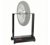 KATSU Tools Motorcycle Wheel Balancer, Adjustable Centering Cones, Portable Motorbike Bicycle Rim Tire Maintenance Balancing Stand, Model 451333