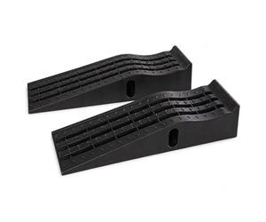 KATSU Tools Plastic Car Ramps 2 Pack, Extra Wide, Heavy Duty 6 Ton Capacity | Garage Ramps, 90.5 x 28 x 20.5 cm, for Lifting Vehicles Car Service and Repair, Model 161920