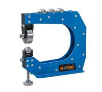 KATSU Tools Professional Benchtop English Wheel 12" 305mm Throat Depth, Form up to 16Ga/1.5mm Mild Steel, Heavy Duty Compact Metal Roller, Sheet Metal Forming Tool 165215