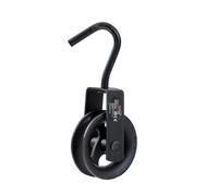 KATSU Tools Pulley Wheel 100mm with Swivel Hook Gin Wheel Scaffolding Hand Wheel Rope Pulley Block Lifting Crane 182121