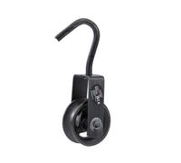 KATSU Tools Pulley Wheel 75mm with Swivel Hook Gin Wheel Scaffolding Hand Wheel Rope Pulley Block Lifting Crane 182120