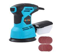 KATSU Tools Random Orbital Sander 125mm 240W - Electric Palm Sander with Dust Collection System, 6 Variable Speeds, 20PCS Sanding Discs for Wood, Furniture & DIY Finishing, Model 100175