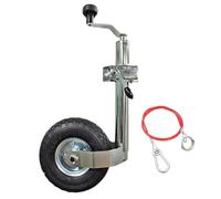 KATSU Tools Trailer Jockey Wheel 48mm with Clamp & 1M Stainless Steel Cable