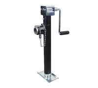 KATSU Weld-On Pipe-Mount Swivel Trailer Jack 5000lbs, 15" Vertical Travel, with Detachable Side Handle, Car Jack Stand Lifting Tool for RV Camper Travel Trailer Caravan