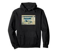 Katsushika Hokusai, 36 Views of Furaki, Yoshida, Tokaido Pullover Hoodie