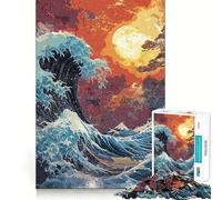 Katsushika Hokusai Jigsaw Puzzles for Teenagers 1000 Brain Think Precise Cut Real Challenge Art Piece (50x75cm)