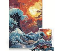Katsushika Hokusai Jigsaw Puzzles for Teenagers 1000 Brain Think Precise Cut Real Challenge Art Piece (50x75cm)
