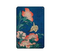 Katsushika Hokusai Peonies And Canary Tin Sign Vintage Metal Pub Club Cafe Bar Home Wall Art Decoration Poster Retro 8x12inch(20x30cm)
