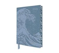 Katsushika Hokusai: The Great Wave 2026 Artisan Art Vegan Leather Diary Planner - Page to View with Notes