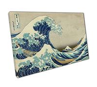 Katsushika Hokusai The Great Wave off Kanagawa Canvas Wall Art print on canvas Picture for Home Office Decor 61x41cm (24x16In)
