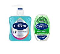 Katsy Style - Aloe Vera Antibacterial Hand Sanitiser Gel 50ml and Antibacterial Hand Wash 333ml - Liquid Soap and Quick-Dry Gel Combo Pack, Fresh Scented Hand Hygiene Essentials, Pack of 2