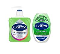 Katsy Style - Aloe Vera Antibacterial Hand Wash 250ml and Aloe Vera Hand Sanitiser Gel 50ml - Liquid Soap and Quick-Dry Gel Combo Pack, Fresh Scented Hand Hygiene Essentials, Pack of 2 Pieces