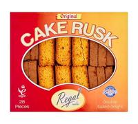 Katsy Style Cake Rusk | Double Baked Crunchy Cake Bars | Traditional Tea Coffee Milk Dipping Snack | Classic Bakery Style| Vegetarian | Pack Of 28 Servings
