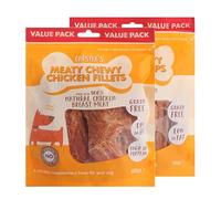 Katsy Style Chester Meaty Chewy Chicken Strips & Chicken Fillets -100% Natural, Grain-Free Dog Treats for All Dogs Above 4 Months -Low Fat, High Protein -No Artificial Colors or Flavors -330g & 320g