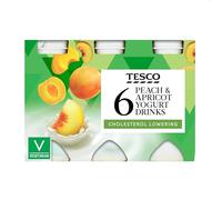 Katsy Style - Cholesterol Lowering Peach and Apricot Yogurt Drink, Probiotic Dairy Beverage, Smooth Fruity Flavor, 100 g Each Bottle, 6 Count Pack, Convenient Daily Nutrition Drink