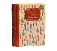 Katsy Style - Christmas Book Biscuit Assortment Tin, Scottish Shortbread and Assorted Biscuit Selection, Festive Butter and Chocolate Flavour - 200g, Reusable Decorative Book Style Metal Box